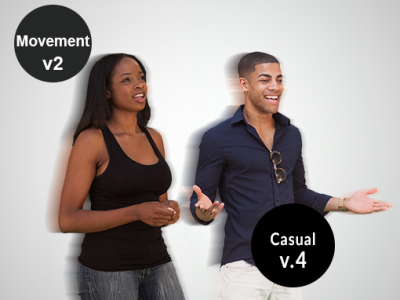 Moving 2d Cut Out People Casual v.4