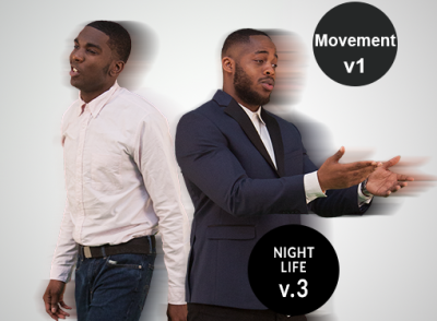 Moving 2d Cut Out People NightLife v.3