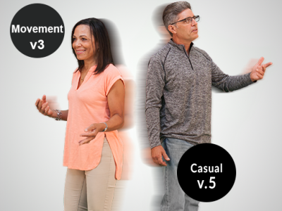 Moving 2d Cut Out People Casual v.5