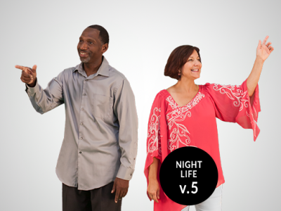 2d Cut Out People Night Life v.5