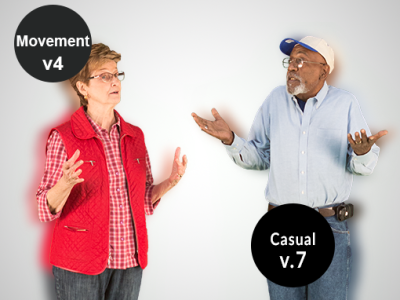 Moving 2d Cut Out People Casual v.7