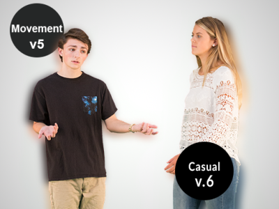 Moving 2d Cut Out People Casual v.6